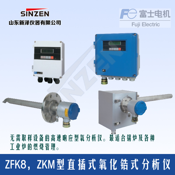 ZFK8/ZKM型直插式氧化鋯分析儀